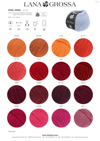 Cool Wool 2025 Farbkarte 1